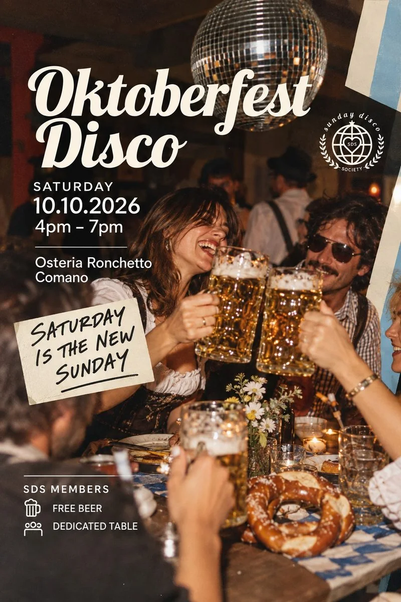 Oktoberfest Disco — October 10th 2026, Osteria Ronchetto Comano